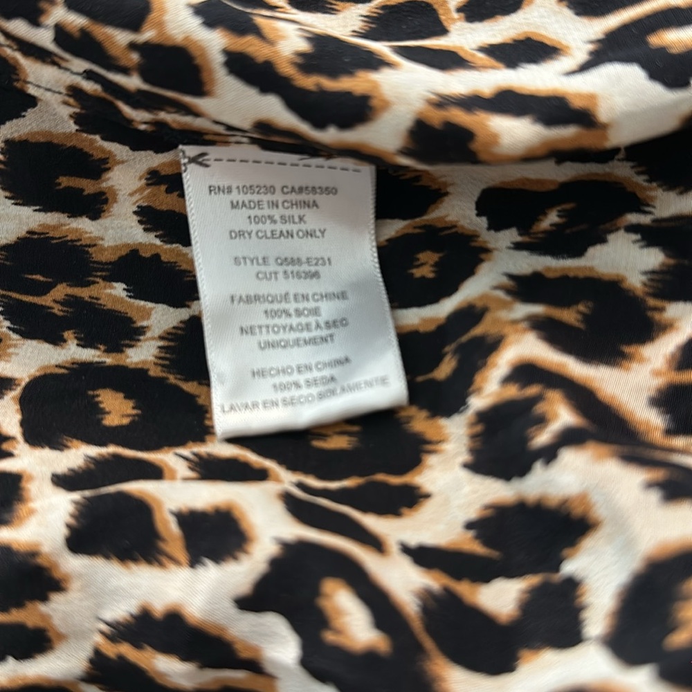 Equipment Leopard Print Silk Button-Down Shirt - image 6